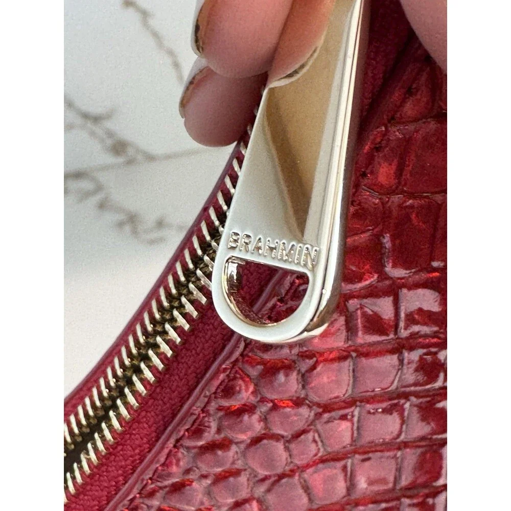 NWOT Rare Brahmin Tabitha Chili Red Leather Shoulder Bag